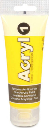 Colori Acryl - 75ml - giallo primario - Primo Giochi e giocattoli/Attività creative/Accessori per disegnare e colorare/Pittura/Colori a tempera Eurocartuccia - Pavullo, Commerciovirtuoso.it