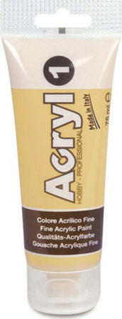 Colori Acryl - 75ml - oro - Primo Giochi e giocattoli/Attività creative/Accessori per disegnare e colorare/Pittura/Colori a tempera Eurocartuccia - Pavullo, Commerciovirtuoso.it