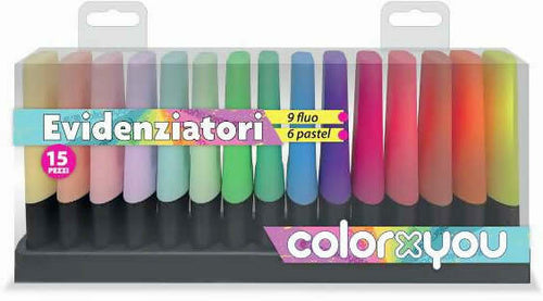 Colorxyou evidenziatore in deskset da 15colori new 24