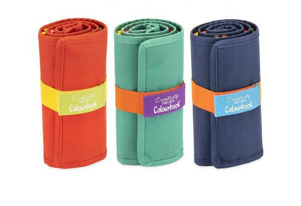 Colourbook Astuccio Portapastelli a Rotolo Creativity Porta Matite Colorate