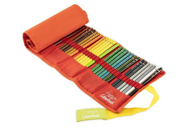 Colourbook Astuccio Portapastelli a Rotolo Creativity Porta Matite Colorate