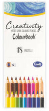 Colourbook Pastelli Artist Grade Creativity Set Di Matite Colorate per Disegnare E Colorare