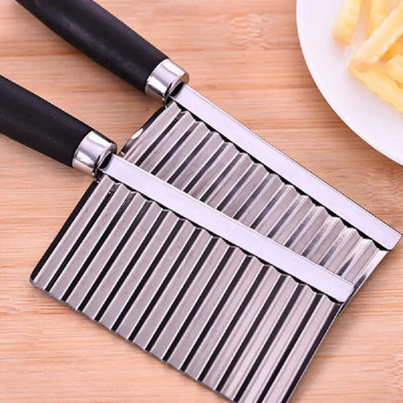 Coltello Ondulato Per Patate Cetrioli In Acciaio Affettatrice Accessori Cucina Casa e cucina/Utensili da cucina/Taglia patate Trade Shop italia - Napoli, Commerciovirtuoso.it