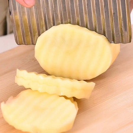 Coltello Ondulato Per Patate Cetrioli In Acciaio Affettatrice Accessori Cucina Casa e cucina/Utensili da cucina/Taglia patate Trade Shop italia - Napoli, Commerciovirtuoso.it