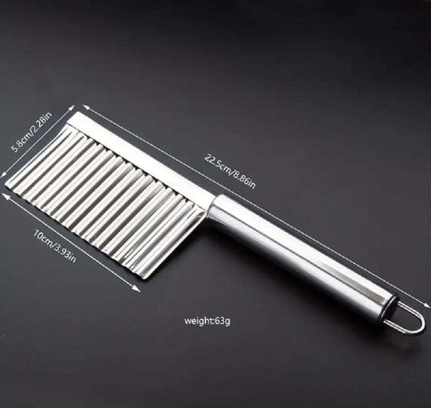 Coltello Ondulato Per Patate Cetrioli In Acciaio Affettatrice Accessori Cucina Casa e cucina/Utensili da cucina/Taglia patate Trade Shop italia - Napoli, Commerciovirtuoso.it