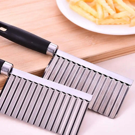 Coltello Ondulato Per Patate Cetrioli In Acciaio Affettatrice Accessori Cucina Casa e cucina/Utensili da cucina/Taglia patate Trade Shop italia - Napoli, Commerciovirtuoso.it