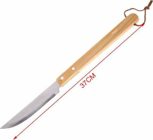 Coltello Per Barbecue 37 Cm Grigliata Di Carne Bbq Con Manico In Legno 2406327 Casa e cucina/Elettrodomestici per la cucina/Piastre e griglie elettriche/Piastre Trade Shop italia - Napoli, Commerciovirtuoso.it