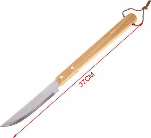 Coltello-Per-Barbecue-37-Cm-Grigliata-Di-Carne-Bbq-Con-Manico-In-Legno-2406327