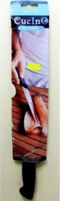 Coltello-Salmone-Lama-in-Acciaio-Inox-TEMPERATO-cm-24--CUCINO-Il-Pesce-