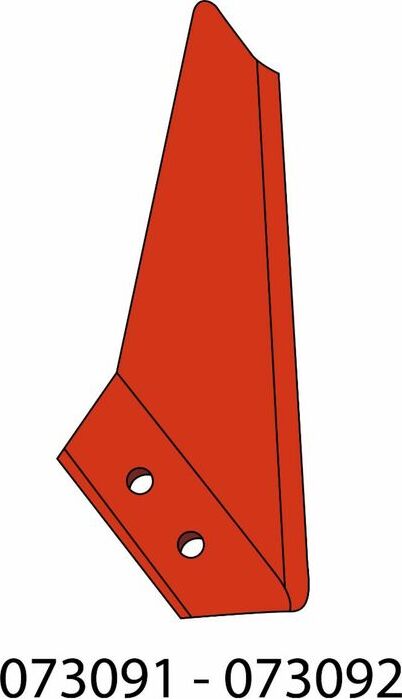 Coltello vomere adattabile Kverneland 073091 dx