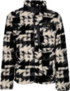COLUMBIA-Orsetto-Uomo-Winter-Pass-Print-Fleece-Full-Zip-Black-Quilted-da-uomo