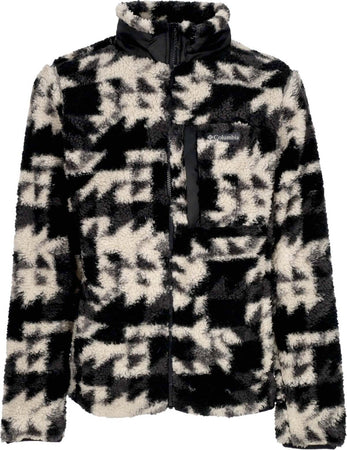 COLUMBIA-Orsetto-Uomo-Winter-Pass-Print-Fleece-Full-Zip-Black-Quilted-da-uomo