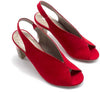 COMART Sandalo donna in camoscio rosso