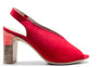COMART Sandalo donna in camoscio rosso