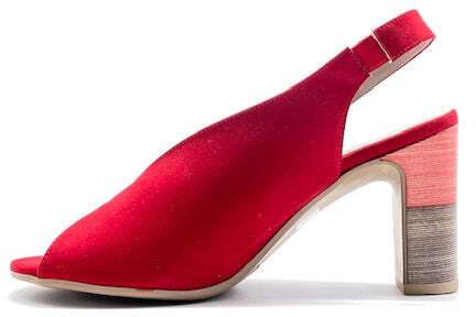 COMART Sandalo donna in camoscio rosso