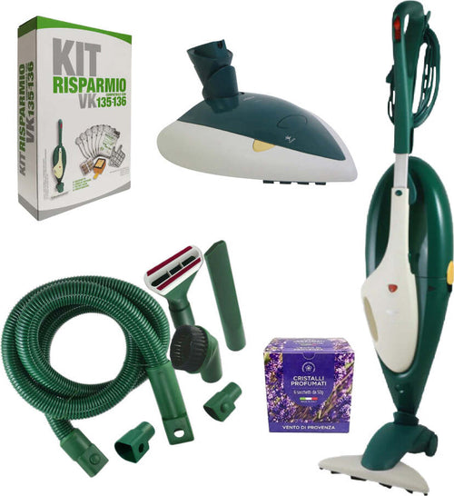 Combo Folletto VK 135 +  Kit tubo + Lucidatrice pulilux 515 (ricondizionato) Casa e cucina/Aspirapolvere e pulizia di pavimenti e finestre/Aspirapolvere/Aspirapolvere verticale Grow Up - Casoria, Commerciovirtuoso.it