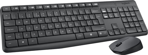 Combo Tastiera e Mouse Wireless Logitech per Windows Ricevitore Unifying USB 2,4 GHz 15 Tasti FN Lunga Durata della Batteria PC Layout Italiano QWERTY