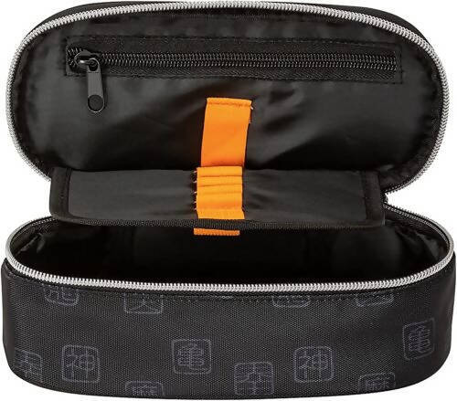 Comix Anime Astuccio Scuola Ovale Organizzato Nero Astuccio Portapenne Compatto 22x7x10 Cm