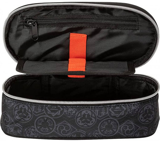 Comix Anime Astuccio Scuola Ovale Organizzato Nero Astuccio Portapenne Compatto 22x7x10 Cm