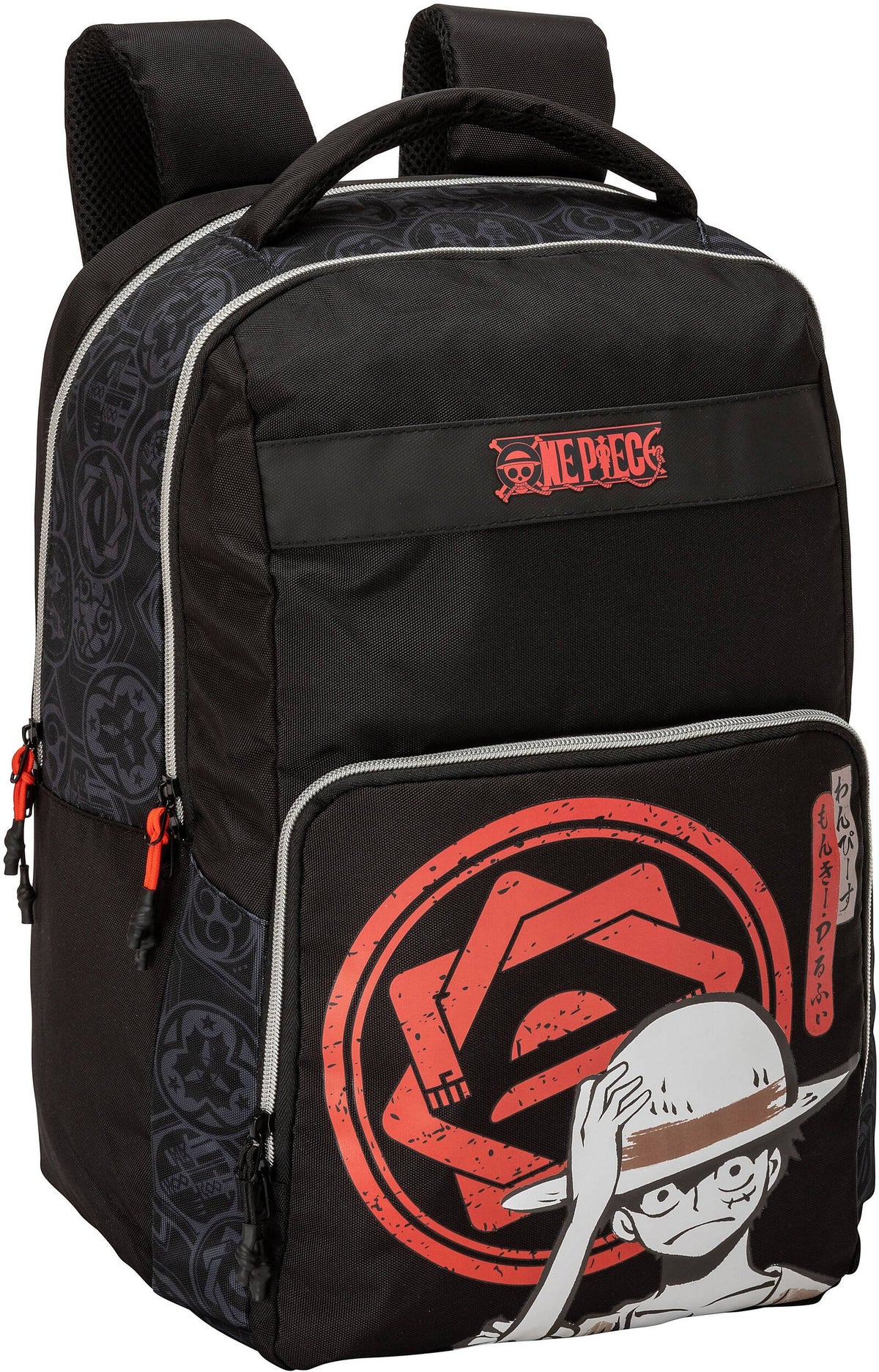 Comix Anime Zaino Scuola Dragonball One Piece 28 Lt Nero Tasca