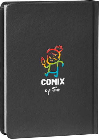 COMIX Scomix by Sio - Diario Scolastico 16 Mesi 2024-2025, Diario Scuola per Bambini e Ragazzi, Colorato, con Copertina Rigida e 512 Pagine, Ideale per Scuola Elementare e Media, 12x16.5 cm, Nero