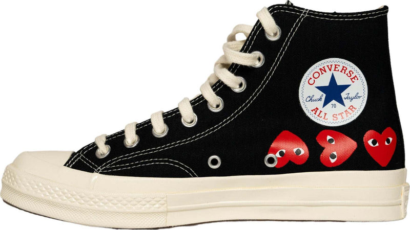 COMME-DES-GARCONS-PLAY-Comme-Des-GarÃ§ons-PLAY-x-Converse-Multi-Heart-Chuck-Taylor-70-High-Top-da-uomo