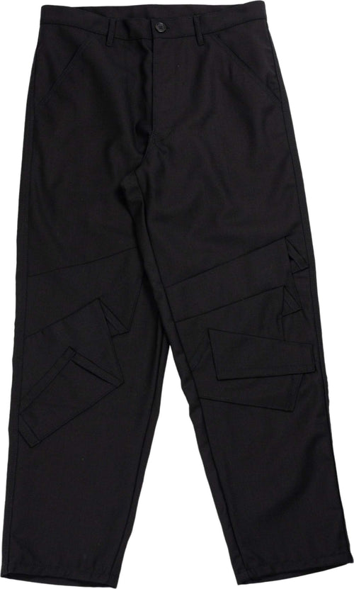 COMME-DES-GARCONS-SHIRT-Pant-in-wool-in-black-da-uomo