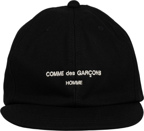 COMME-DES-GARÃONS-HOMME-Men's-Cap-in-Black-da-uomo