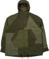 COMME-DES-GARÃONS-HOMME-Men's-Patchwork-Parka-in-Khaki-da-uomo