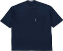 COMME-DES-GARÃONS-HOMME-T-shirt-in-cotone-in-blu-navy-da-uomo