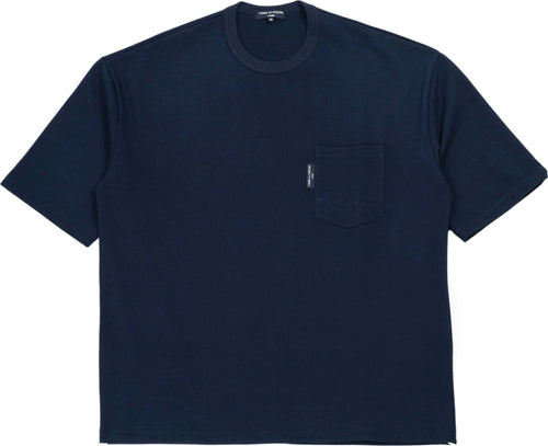 COMME-DES-GARÃONS-HOMME-T-shirt-in-cotone-in-blu-navy-da-uomo