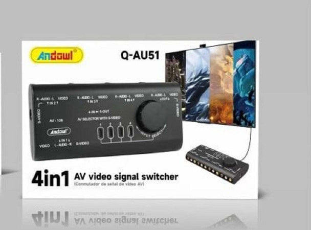 Commutatore Di Segnale Audio-video Av 4 In 1 Q-au51 Per Lettore Dvd Videocamera Elettronica/Home Audio e Hi-Fi/Accessori/Distributori/Selettori audio-video Trade Shop italia - Napoli, Commerciovirtuoso.it