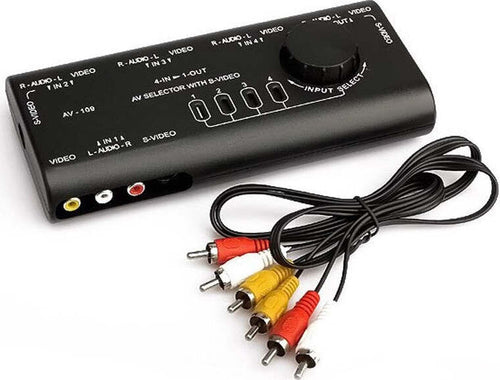 Commutatore Di Segnale Audio-video Av 4 In 1 Q-au51 Per Lettore Dvd Videocamera Elettronica/Home Audio e Hi-Fi/Accessori/Distributori/Selettori audio-video Trade Shop italia - Napoli, Commerciovirtuoso.it
