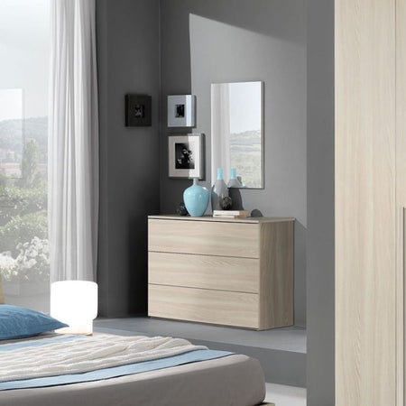 Comò Manitoba 3 cassetti colore olmo