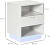Comodini-Moderni-con-LED,-Set-2-Pezzi-in-Truciolato-Bianco-con-Cassetto-e-2-Ripiani-Aperti,-40x40x55-cm-MN2831-670V01WTMN2
