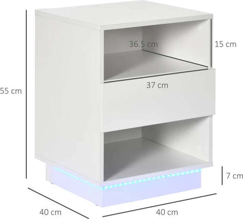 Comodini-Moderni-con-LED,-Set-2-Pezzi-in-Truciolato-Bianco-con-Cassetto-e-2-Ripiani-Aperti,-40x40x55-cm-MN2831-670V01WTMN2