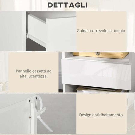 Comodini-Moderni-con-LED,-Set-2-Pezzi-in-Truciolato-Bianco-con-Cassetto-e-2-Ripiani-Aperti,-40x40x55-cm-MN2831-670V01WTMN2