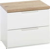 Comodino bianco laccato Mundi con 2 cassetti per cameretta moderna Casa e cucina/Arredamento/Camera da letto/Comodini Decor Space - Altamura, Commerciovirtuoso.it