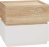 Comodino-con-2-Cassetti-in-Legno,-Design-Moderno-e-Impilabile,-50x40x47.5cm-AS3831-476NDAS3