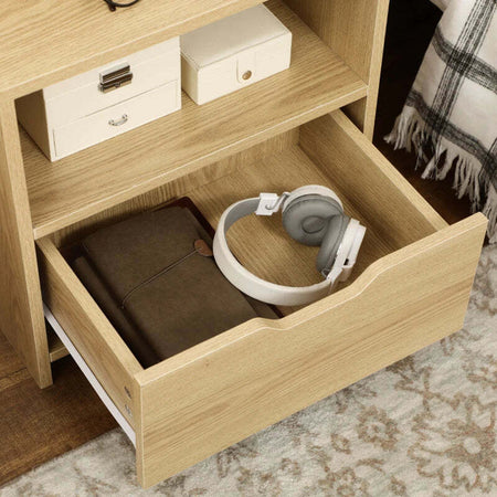 Comodino-con-2-Ripiani-Aperti-e-Cassetto-in-Truciolato-per-Camera-da-Letto-e-Salotto,-45x35x73-cm-JM4831-646V00NDJM4