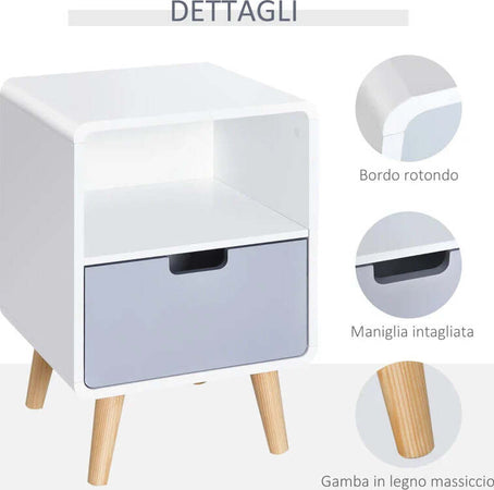 Comodino-con-Cassetto-in-MDF-e-Legno-di-Pino-per-Camera-da-Letto,-Soggiorno-e-Bagno,-40x38x58-cm-JK4831-197JK4