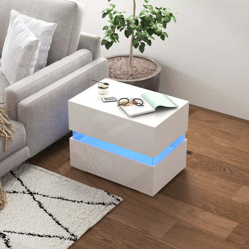 Comodino-con-luce-LED-RGB-incorporata-con-2-cassetti,-4-Modalità-di-luce-e-16-colori,-in-Truciolato,-60x39x47cm,-Bianco-BN4831-650V90WTBN4