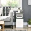 Comodino-con-Ripiano-Aperto-in-Truciolato-dal-Design-Irregolare,-35x29.5x60-cm,-Grigio-e-Bianco-DR6831-569WTDR6