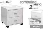 Comodino Legno 2 Cassetti Mobile Moderno 44 X 43 X 40 Cm 715679 Camera Da Letto Casa, arredamento e bricolage > Arredamento > Mobili e Accessori Trade Shop italia - Napoli, Commerciovirtuoso.it