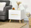 Comodino-Moderno-con-2-Cassetti-in-Truciolato-e-Gambe-in-Legno-di-Pino,-50Lx40Px50.5A-cm,-Bianco-HU2831-592V00WTHU2