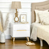 Comodino-Moderno-con-2-Cassetti-in-Truciolato-e-Gambe-in-Legno-di-Pino,-50Lx40Px50.5A-cm,-Bianco-HU2831-592V00WTHU2