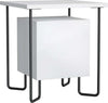 Comodino-Moderno-con-Armadietto-e-Mensola-in-Legno-e-Gambe-in-Metallo,-40x40x45cm-BV9831-584V00WTBV9
