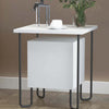 Comodino-Moderno-con-Armadietto-e-Mensola-in-Legno-e-Gambe-in-Metallo,-40x40x45cm-BV9831-584V00WTBV9
