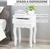 Comodino-Moderno-con-Cassetto-Mobiletto-Multiuso-in-Legno-Bianco,-40-x-35-x-60cm-YH6833-240YH6