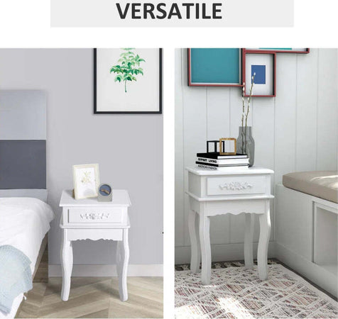 Comodino-Moderno-con-Cassetto-Mobiletto-Multiuso-in-Legno-Bianco,-40-x-35-x-60cm-YH6833-240YH6